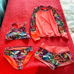 Athleta 4 piece swim set
